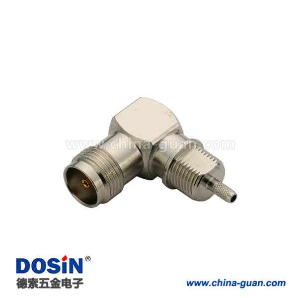 DOSIN-802-1016 tnc接口母頭彎式壓接同軸線纜rg316