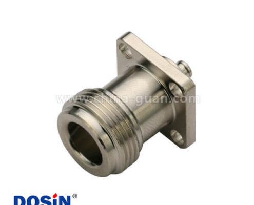 n頭母頭UT085法蘭盤4孔面板安裝有線電視電纜