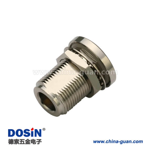 DOSIN-805-1027 n頭面板安裝有線電視電纜UT141直式穿墻式母頭