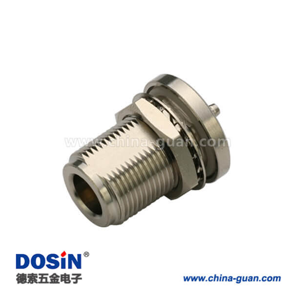 DOSIN-805-1029 n型直式防水母頭接RG142,400,223射頻同軸電纜