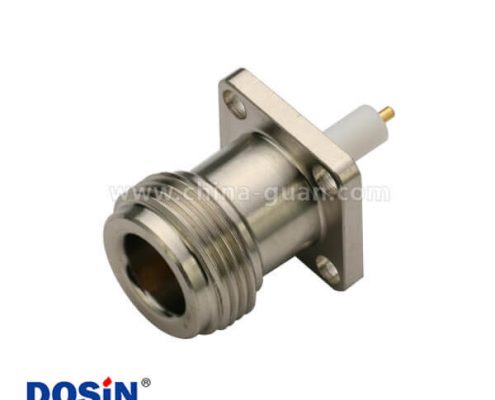 n頭母頭連接器防水型直式母頭帶4孔法蘭盤