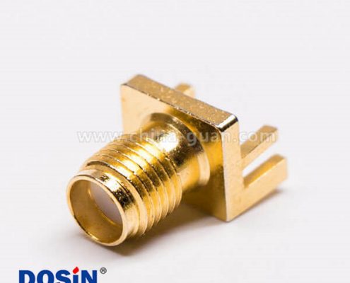 SMA連接器180度板端SMA母接頭邊緣卡板