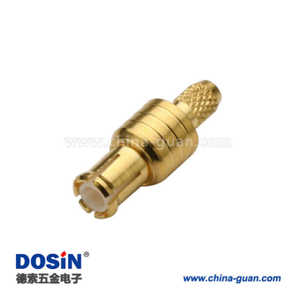 DOSIN-809-1008 mcx射頻連接器壓接式公頭視頻線接RG178同軸電纜