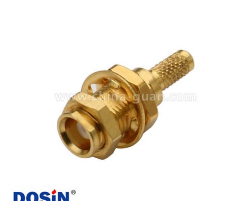 mcx連接器母頭直式穿墻式同軸電纜 接RG316
