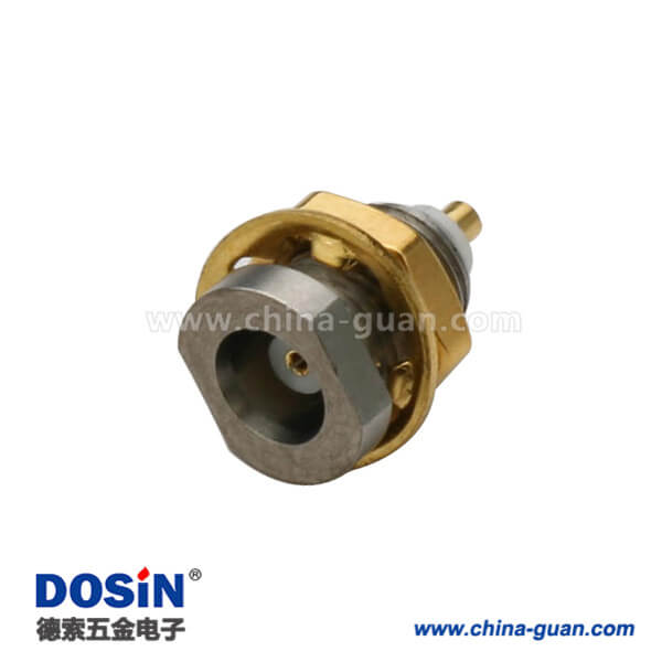 mcx連接器母頭直式穿墻式面板安裝有線電視接頭