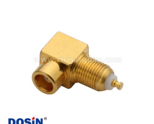 mcx連接器母頭彎式穿墻面板安裝有線電視連線接頭