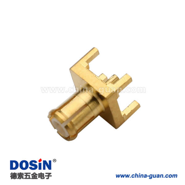 mcx連接器公頭直插式PCB板端有線電視連接頭