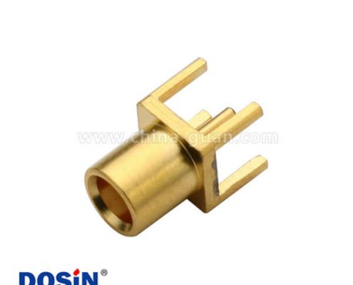 mcx連接器母頭鍍金直式PCB板端有線電視天線接頭