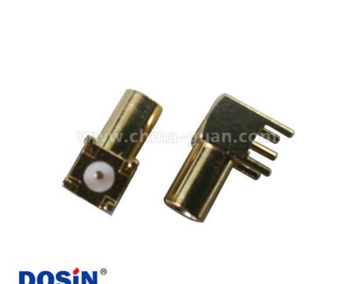 mcxPCB板端母頭彎式插板電視線連接頭