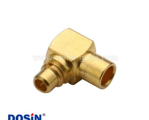 mmcx射頻連接器 彎式焊接公頭同軸線纜UT047