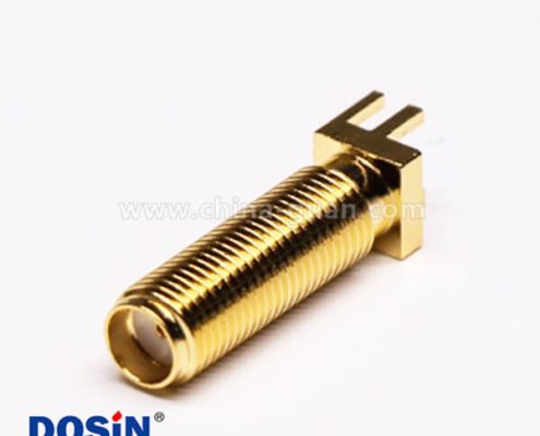 SMA直母座射頻同軸連接器螺紋連接插PCB板