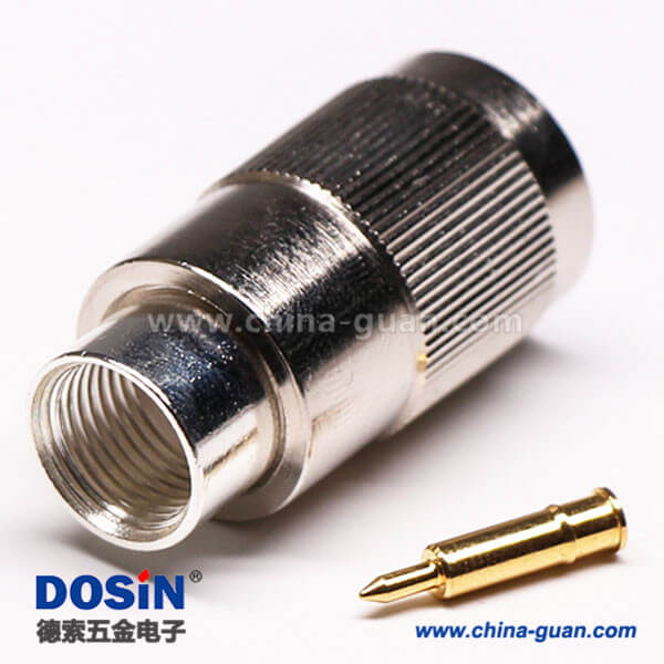 14-2 N公頭直通180度螺母鎖緊50歐姆