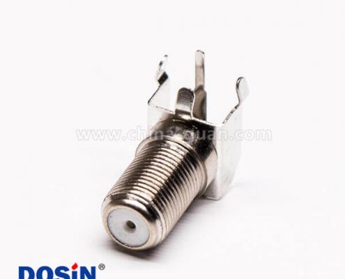 f母頭彎角90度焊板穿機箱接PCB板英制板端