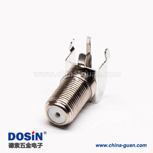 f母頭彎角90度焊板穿機(jī)箱接PCB板英制板端