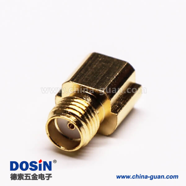 SMA母座直式沉板式接PCB板鍍金