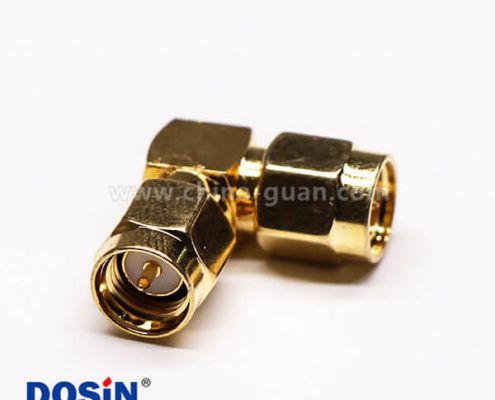 SMA射頻轉(zhuǎn)接頭彎式90度公轉(zhuǎn)公