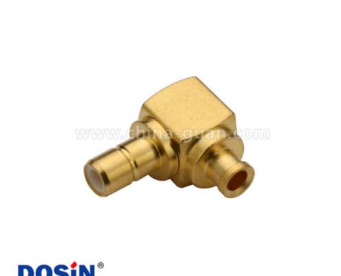 smb鍍金彎式射頻同軸連接器焊接線纜UT085