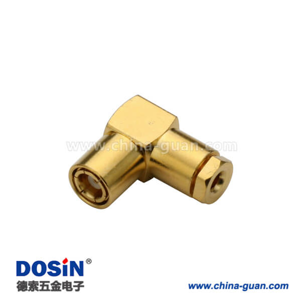 626-0220 smb連接器有線電視接頭螺母鎖緊彎式公頭線纜RG316