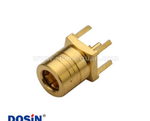 smb鍍金直插式公頭pcb射頻連接器電路板