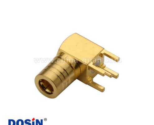 彎插smb公頭接pcb板連接器鍍金