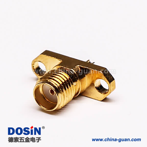 7 SMA接頭帶法蘭母頭直式焊接同軸線纜