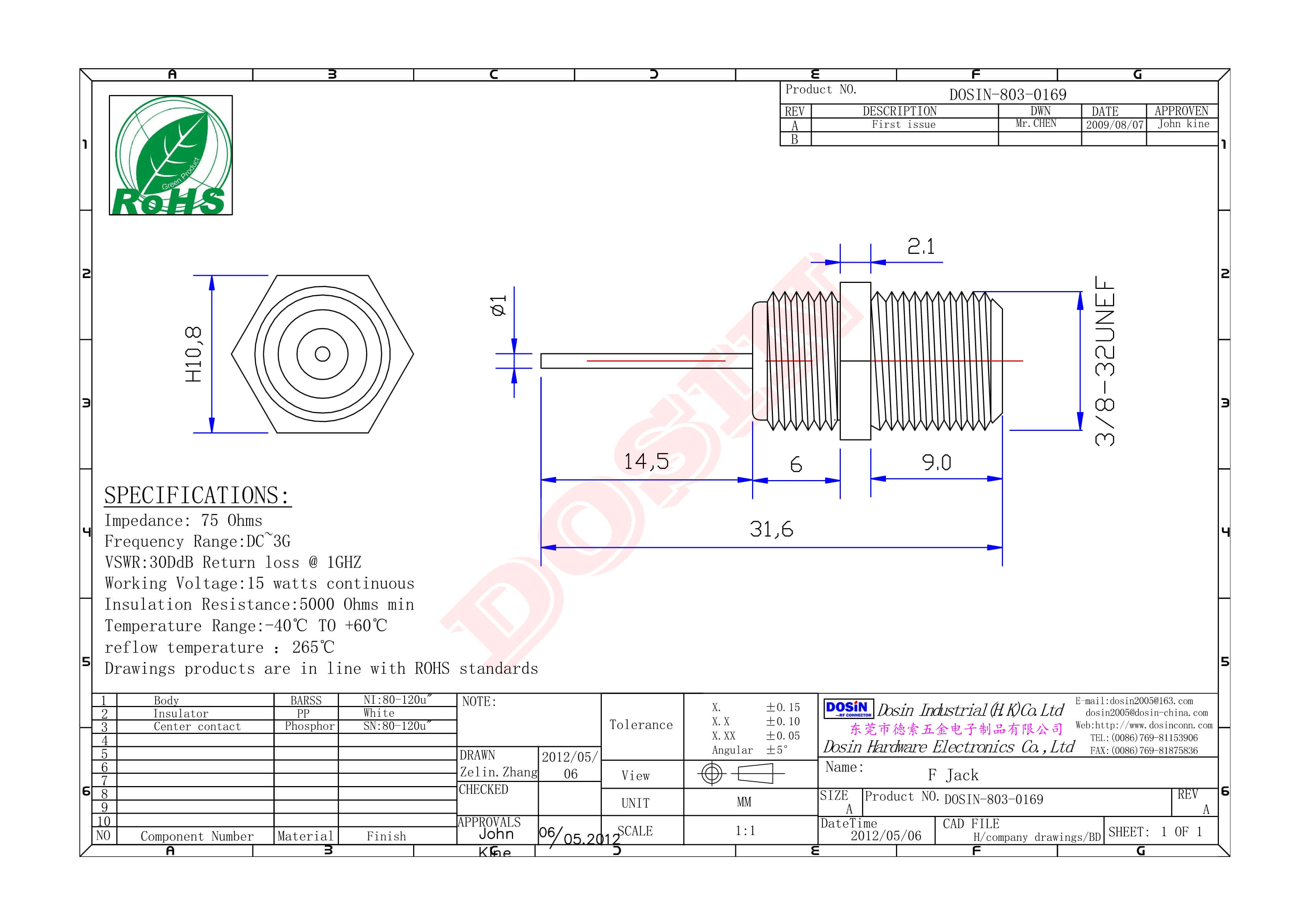 f頭母頭焊板180度前鎖穿墻接面板
