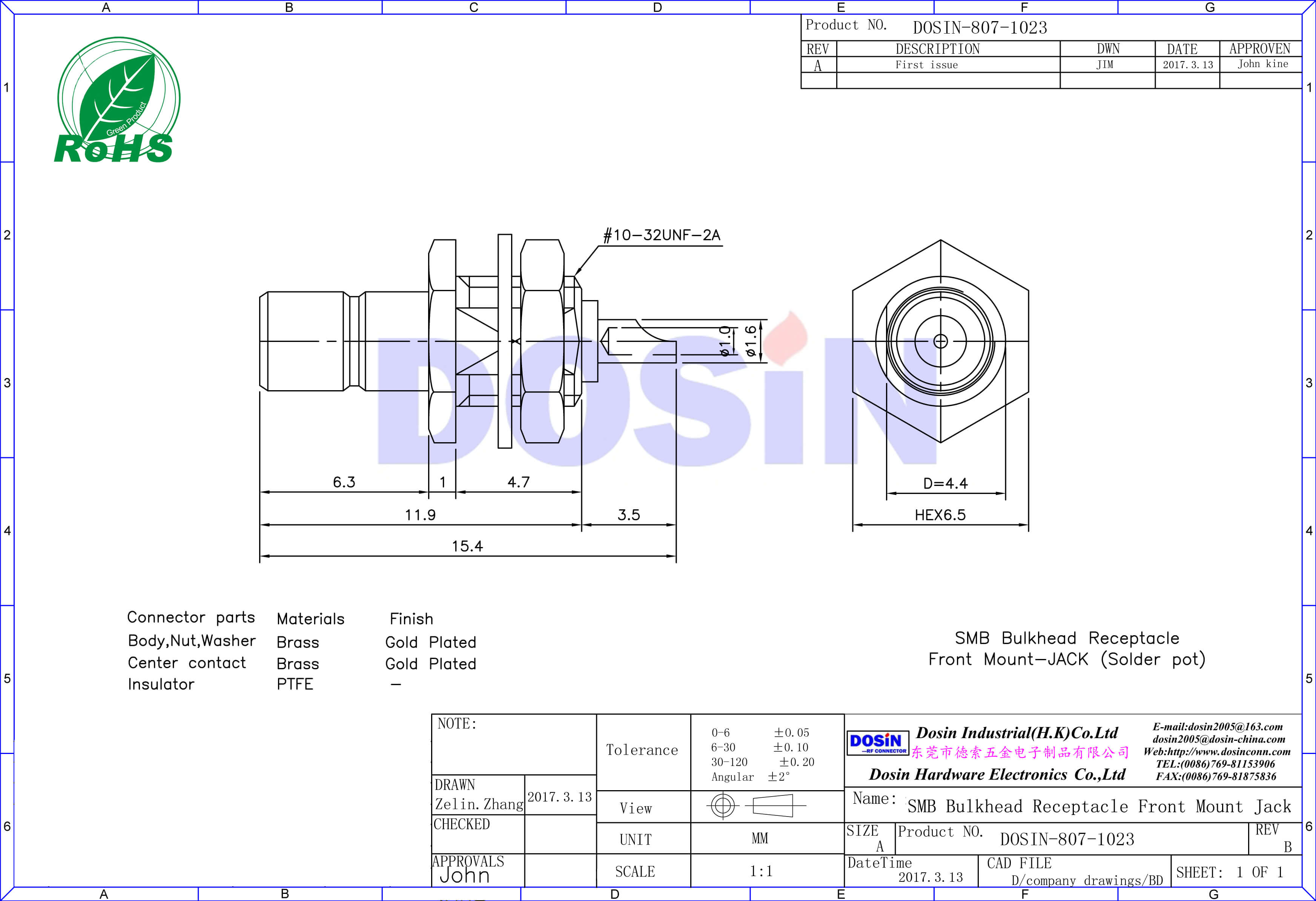 smb鍍金直式穿墻母頭面板安裝電視線接頭