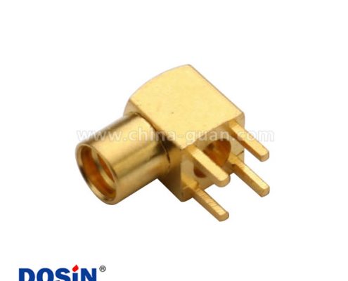 pcb插母頭MMCX彎插式板端射頻同軸連接器