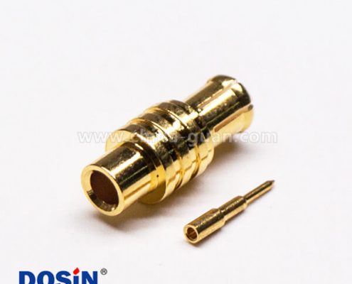 10-1 MCX插頭180度直式公頭接線焊接