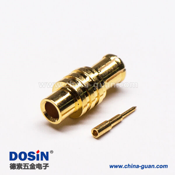 10-1 MCX插頭180度直式公頭接線焊接