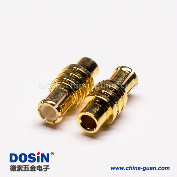 10-2 MCX插頭180度直式公頭接線焊接