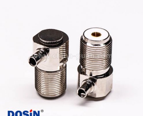 10-3 uhf彎式接頭母頭前鎖板端穿墻UHF-SL16-KW33