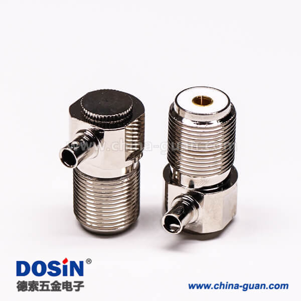 10-3 uhf彎式接頭母頭前鎖板端穿墻UHF-SL16-KW33