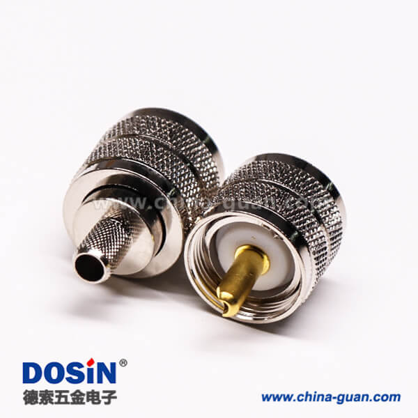 16-2 uhf型射頻同軸連接器直式公頭UHF-C-4