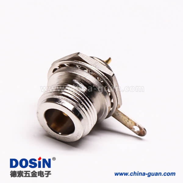 uhf母頭單邊前鎖穿墻直式UHF-KY板端連接器