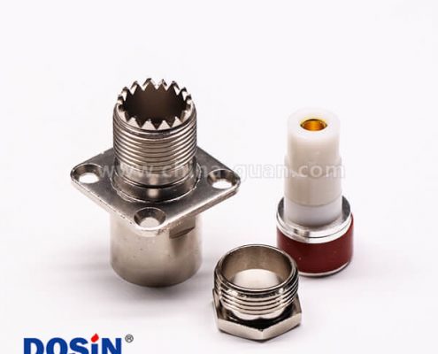 23-2 uhf母頭法蘭安裝UHF-KF7直式接面板