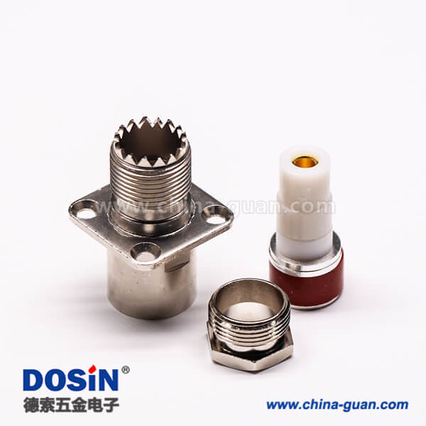 23-2 uhf母頭法蘭安裝UHF-KF7直式接面板