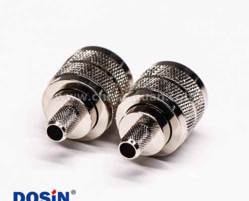 uhf型射頻同軸連接器公頭壓接針鍍銀直式線端