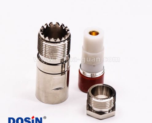 26-2 uhf同軸連接器UHF-K27直式螺母鎖緊接線