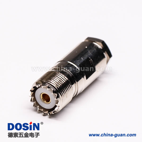 uhf同軸連接器UHF-K27直式螺母鎖緊接線