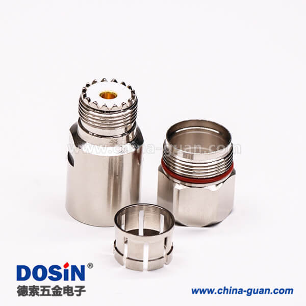 28-2 uhf連接器母頭直式螺母鎖緊UHF-SL16-K1/2