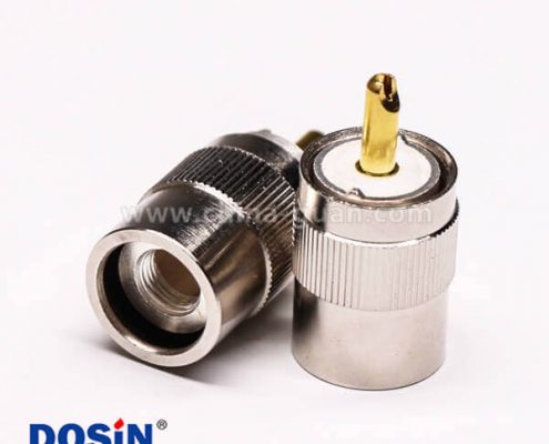 29-2 uhf公頭連接器焊接直式接線UHF-SL16-T13