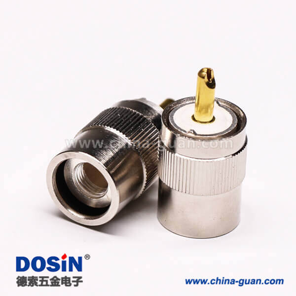 29-2 uhf公頭連接器焊接直式接線UHF-SL16-T13