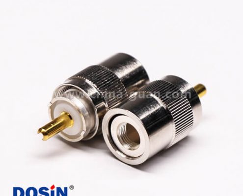 29-3 uhf公頭連接器焊接直式接線UHF-SL16-T13