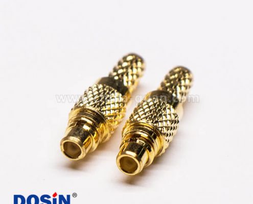 MMCX公接頭直式鍍金接線壓接同軸線纜