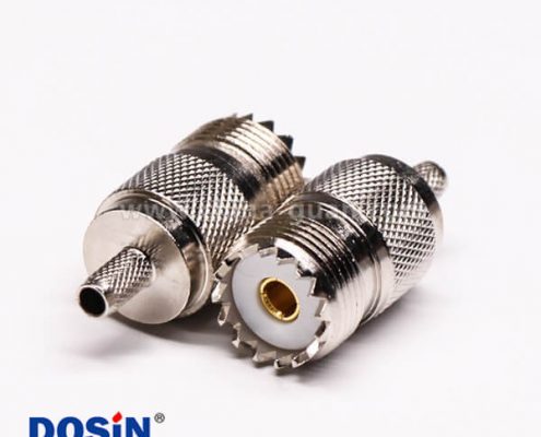 uhf同軸連接器直式母頭壓接式線端