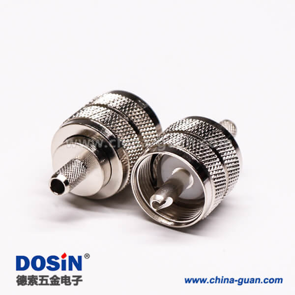 35-2 uhf射頻同軸連接器壓接直式母頭接RG58線