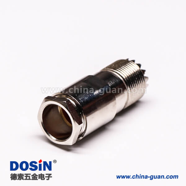 5-1 同軸電纜UHF接頭母頭螺母鎖緊直式UHF-SL16-KF9