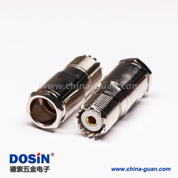 5-4 同軸電纜UHF接頭母頭螺母鎖緊直式UHF-SL16-KF9