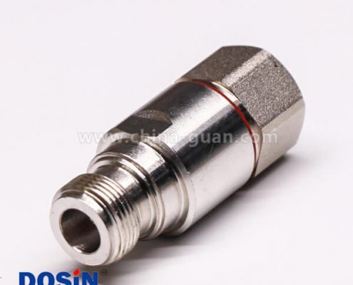 N型連接器防水直式母頭螺母鎖緊接線